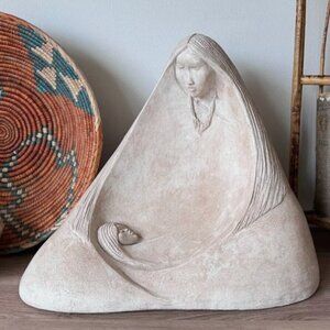 Acoma Pueblo 1983 Pottery La Madre Indian Sculpture Pierce Austin Production